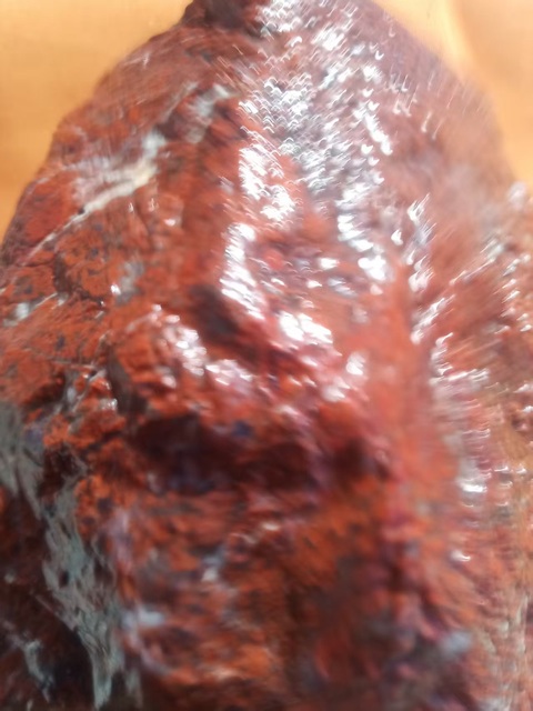 古玩玉器“桂林雞血玉”原石料真品鑒賞圖