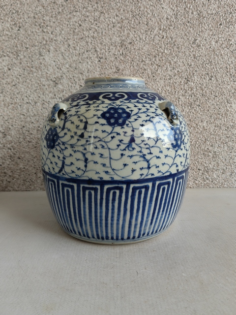 古玩陶瓷道光青花四系壺拍賣，當(dāng)前價(jià)格998元