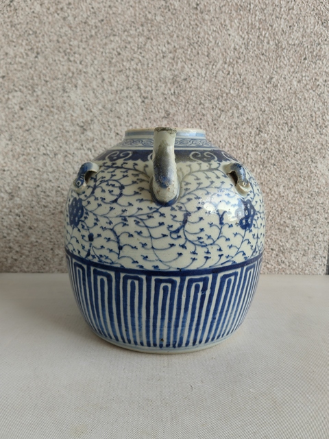 古玩陶瓷道光青花四系壺拍賣，當(dāng)前價(jià)格998元