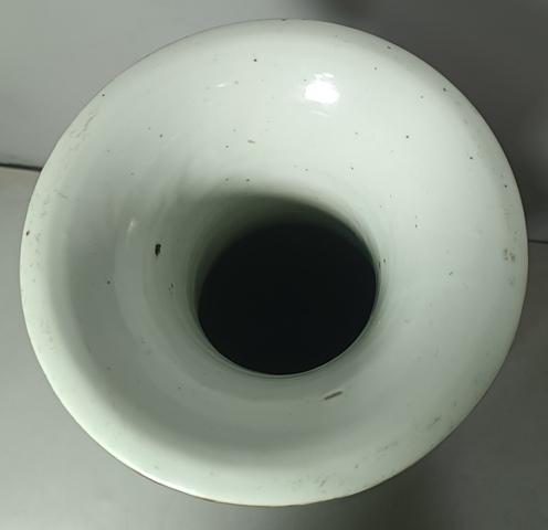 古玩陶瓷民國礬紅彩獅紋大瓶拍賣，當前價格2800元