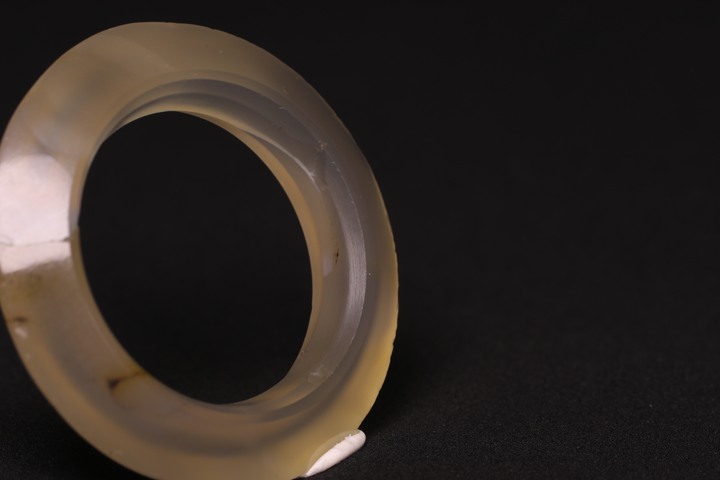 古玩玉器瑪瑙三才環真品鑒賞圖