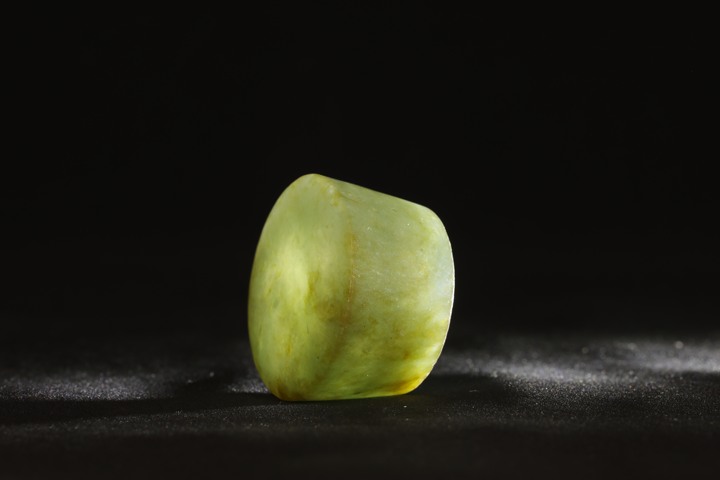 古玩玉器翡翠雕“畫軸頭”真品鑒賞圖