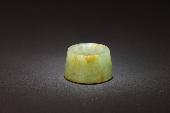 古玩玉器翡翠雕“畫軸頭”真品鑒賞圖