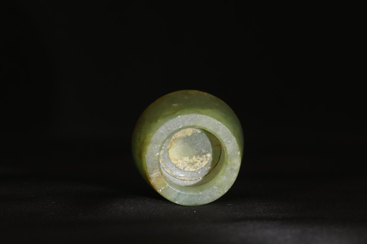 古玩玉器翡翠雕“畫軸頭”真品鑒賞圖