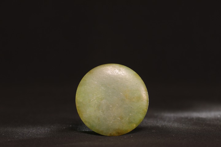 古玩玉器翡翠雕“畫軸頭”真品鑒賞圖