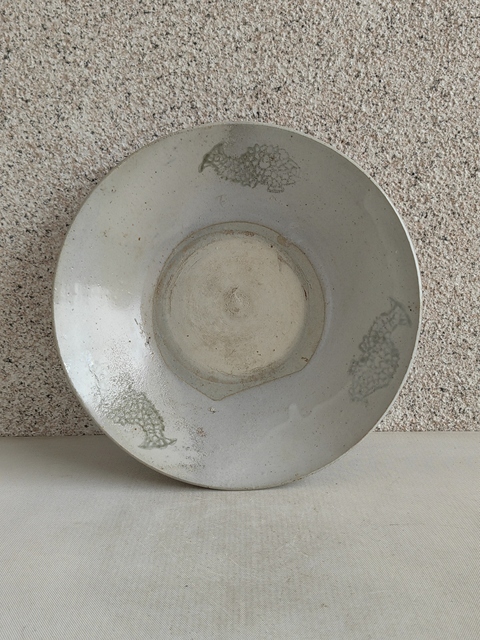 古玩陶瓷青花魚紋盤拍賣，當前價格580元