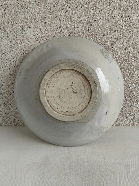 古玩陶瓷青花魚紋盤拍賣，當前價格580元