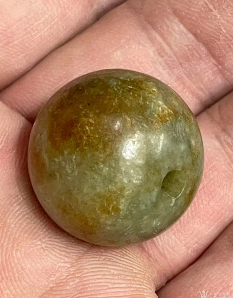 古玩玉器提油仿古“玉珠”真品鑒賞圖