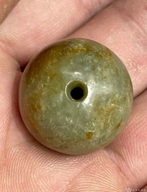 古玩玉器提油仿古“玉珠”真品鑒賞圖