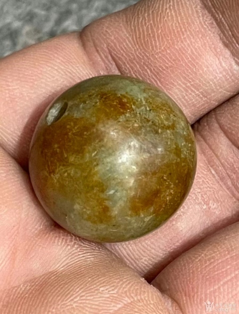 古玩玉器提油仿古“玉珠”真品鑒賞圖