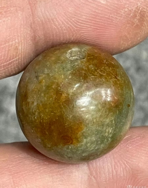 古玩玉器提油仿古“玉珠”真品鑒賞圖