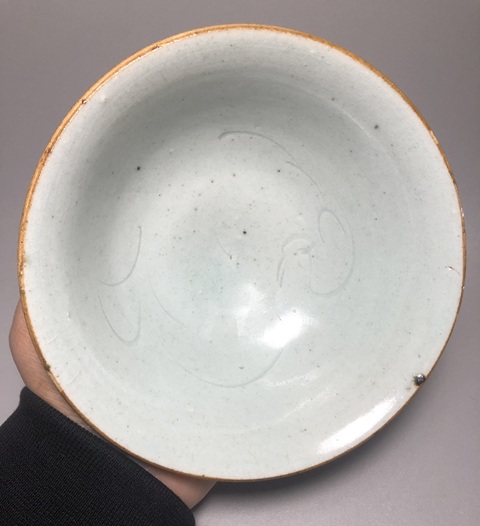 古玩陶瓷宋，湖田窯影青釉鵝紋碗拍賣，當前價格2000元