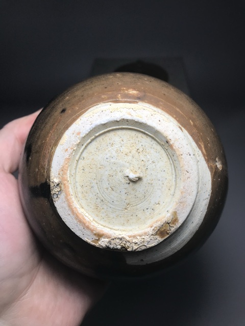 古玩陶瓷宋，褐釉蓋罐拍賣，當(dāng)前價(jià)格2000元