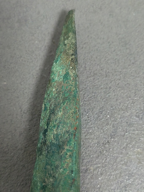 古玩銅器銅矛真品鑒賞圖