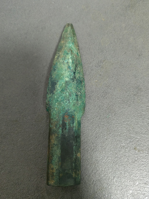 古玩銅器銅矛真品鑒賞圖