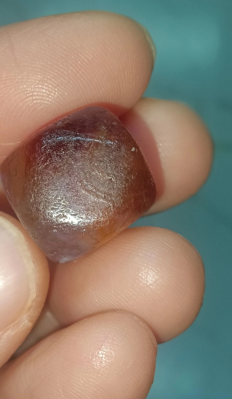 古玩玉器瑪瑙多棱珠真品鑒賞圖