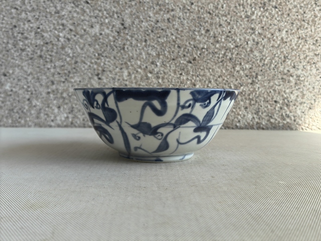 古玩陶瓷花卉紋 青花碗拍賣，當前價格580元