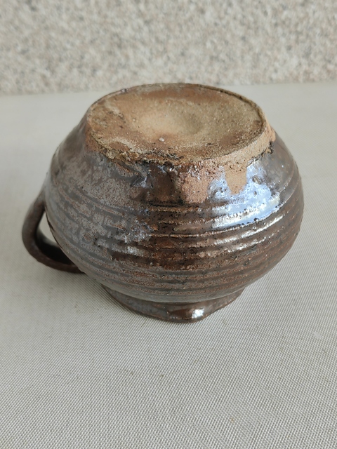 古玩陶瓷褐釉公道杯拍賣，當(dāng)前價(jià)格450元