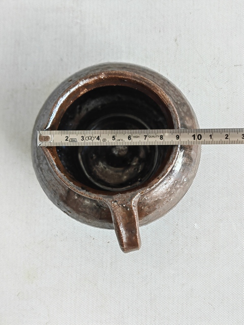 古玩陶瓷褐釉公道杯拍賣，當(dāng)前價(jià)格450元