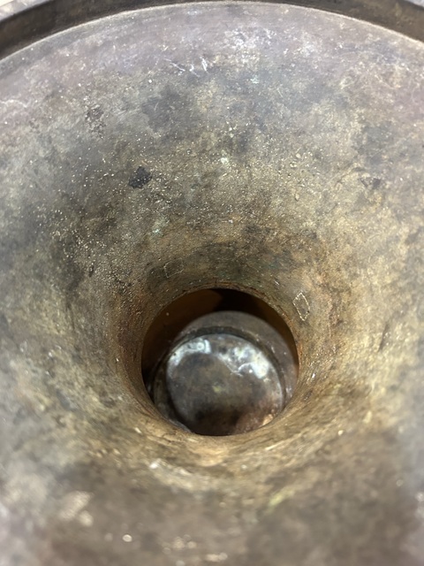 古玩銅器銅花觚真品鑒賞圖