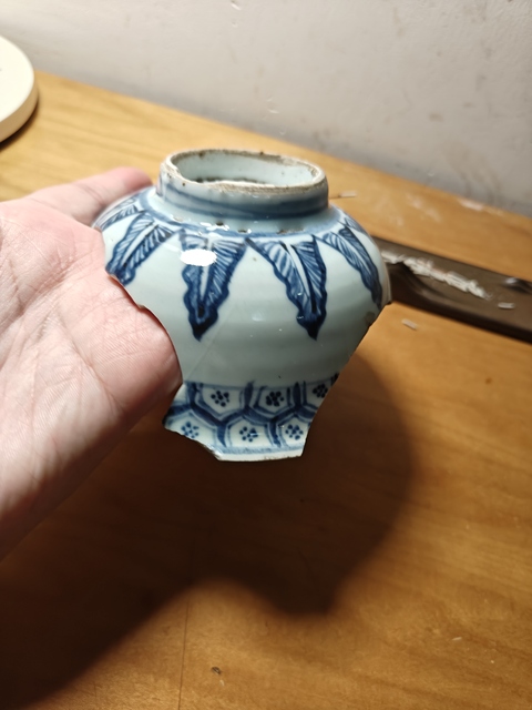 古玩陶瓷青花金剛十字杵標本真品鑒賞圖