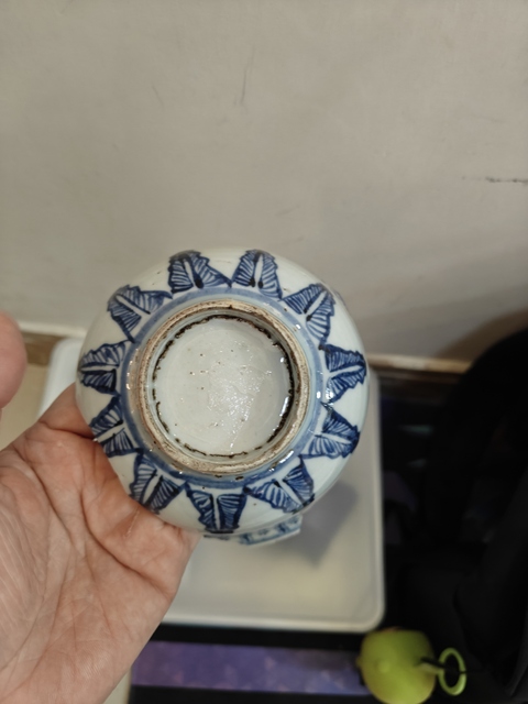 古玩陶瓷青花金剛十字杵標本真品鑒賞圖