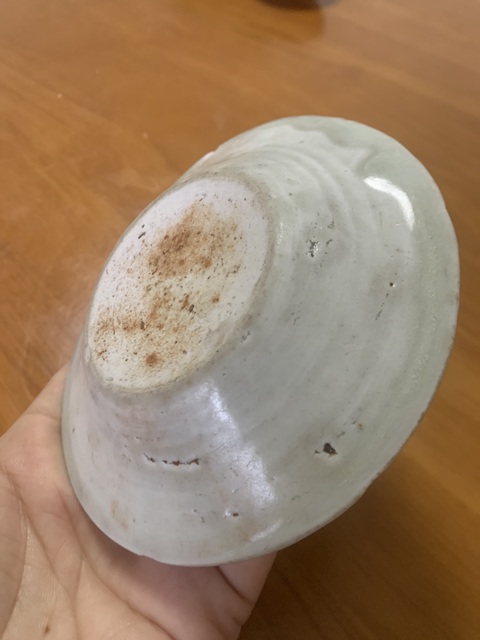 古玩陶瓷六出筋印花盤真品鑒賞圖