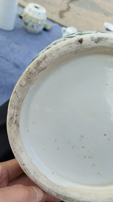 古玩陶瓷五彩龍紋棒槌瓶真品鑒賞圖