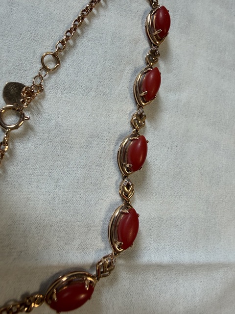 古玩玉器料器鑲嵌項鏈真品鑒賞圖