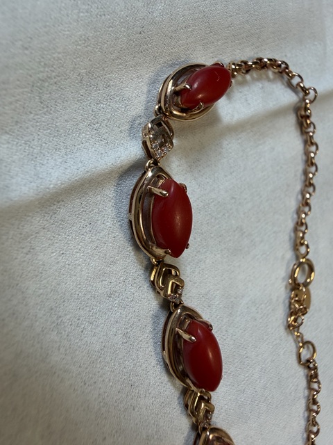 古玩玉器料器鑲嵌項鏈真品鑒賞圖