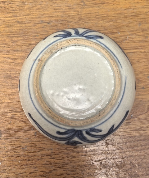 古玩陶瓷明晚期青花印泥盒拍賣，當前價格1800元