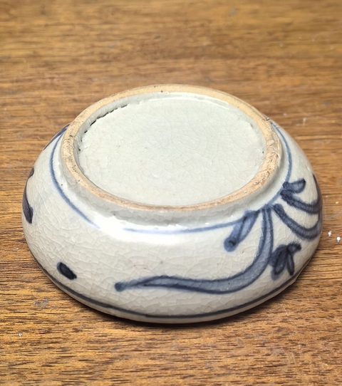 古玩陶瓷明晚期青花印泥盒拍賣，當前價格1800元