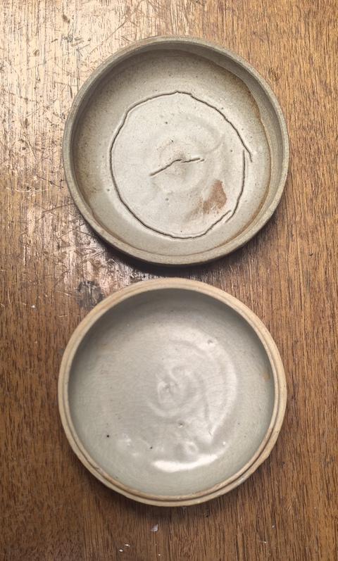 古玩陶瓷明晚期青花印泥盒拍賣，當前價格1800元