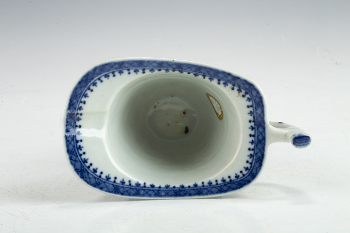 古玩陶瓷清中·青花山水樓閣紋奶杯拍賣，當前價格1316元