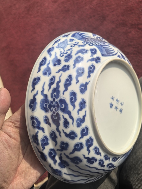 古玩陶瓷青花盤真品鑒賞圖