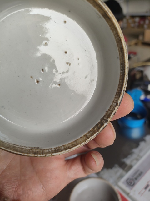 古玩陶瓷瓜蝶連綿囍字紋疊盒真品鑒賞圖