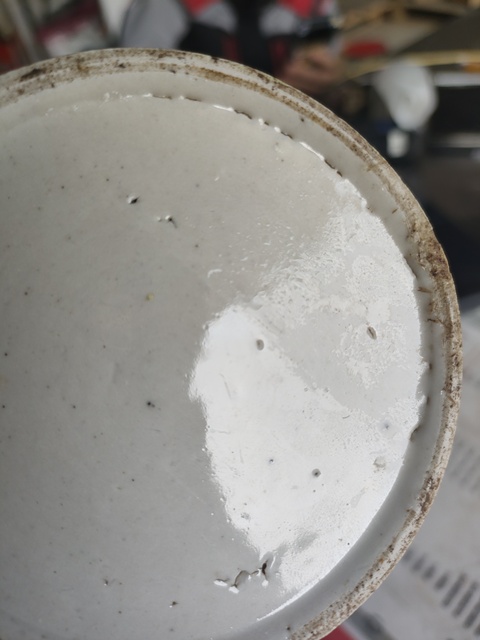 古玩陶瓷瓜蝶連綿囍字紋疊盒真品鑒賞圖