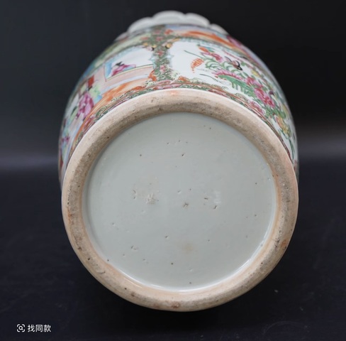 古玩陶瓷廣彩瓶真品鑒賞圖