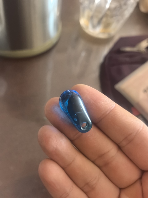 古玩玉器琉璃墜真品鑒賞圖