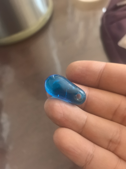 古玩玉器琉璃墜真品鑒賞圖