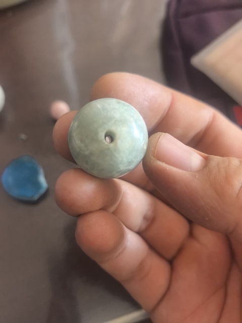 古玩玉器琉璃墜真品鑒賞圖