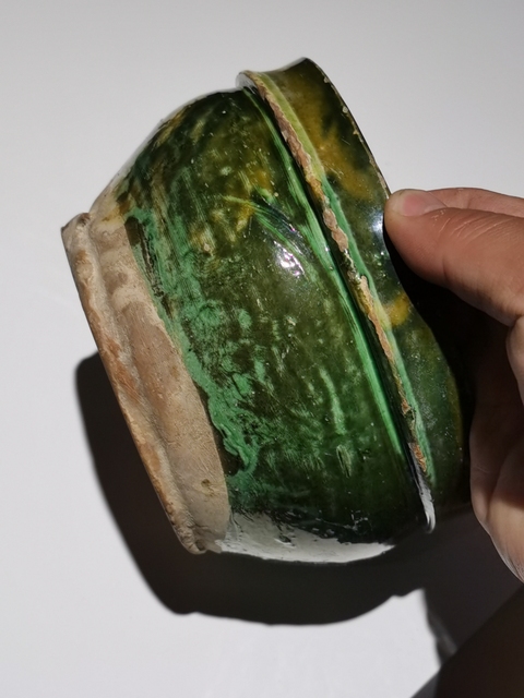 古玩陶瓷宋單彩綠釉缽真品鑒賞圖