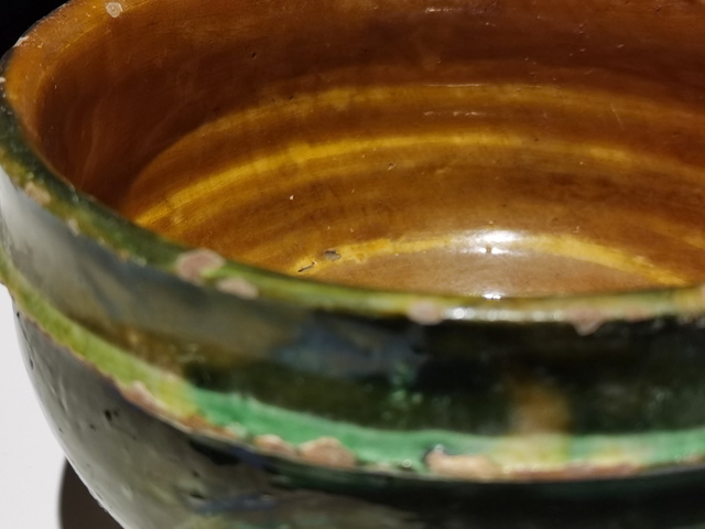 古玩陶瓷宋單彩綠釉缽真品鑒賞圖