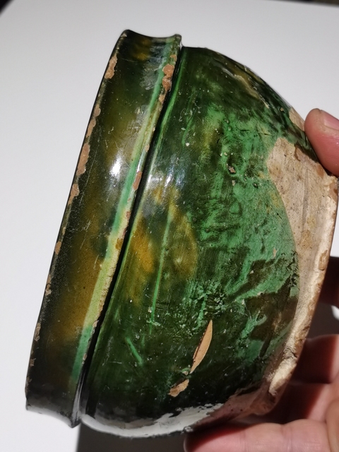 古玩陶瓷宋單彩綠釉缽真品鑒賞圖