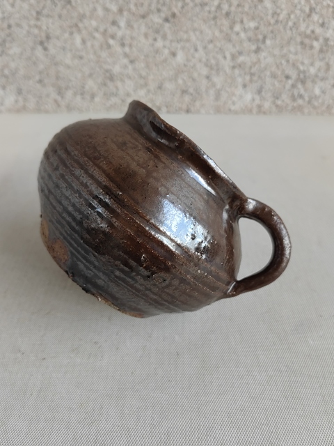 古玩陶瓷褐釉公道杯拍賣，當(dāng)前價(jià)格580元