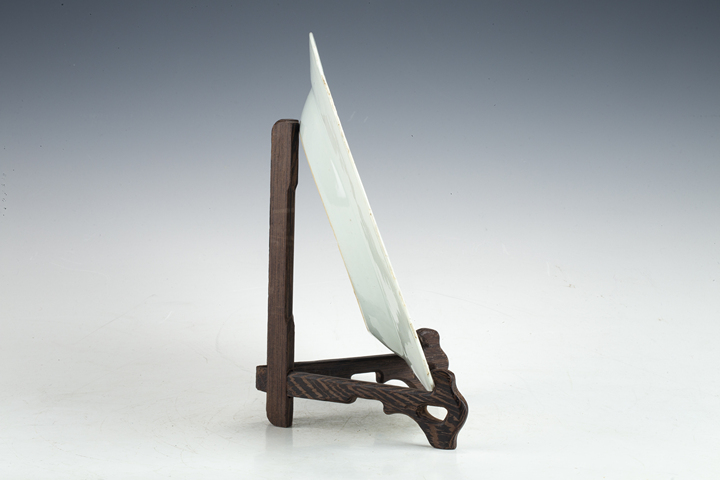 古玩陶瓷清中早·粉彩大吉圖折沿盤真品鑒賞圖