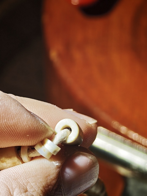 古玩玉器老硨磲項飾真品鑒賞圖