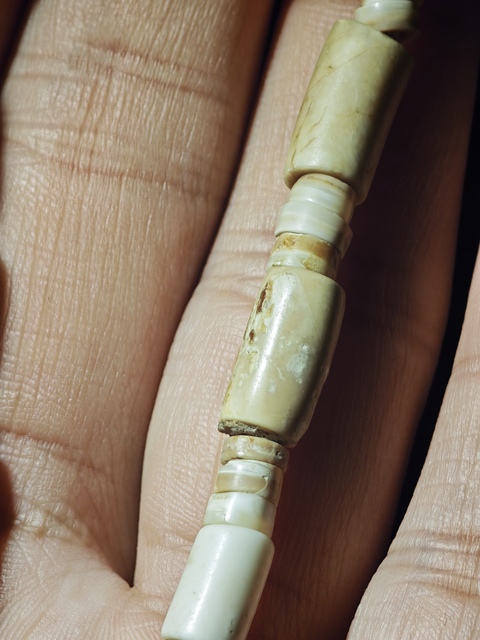 古玩玉器老硨磲項飾真品鑒賞圖