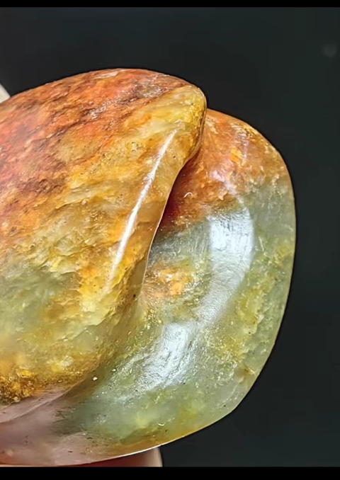 古玩玉器河磨玉龜背真品鑒賞圖