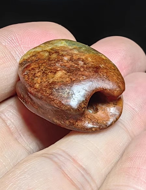 古玩玉器河磨玉龜背真品鑒賞圖